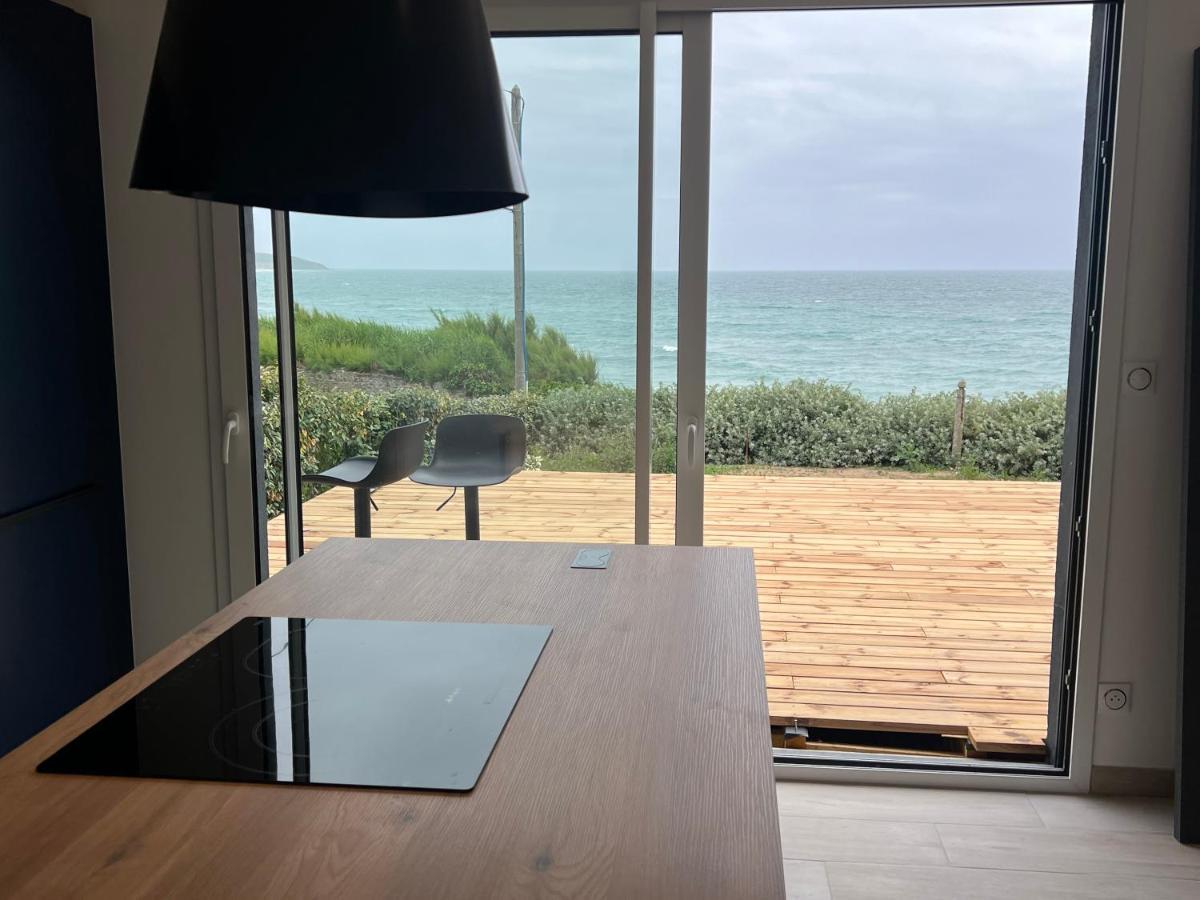Le Bruit Des Vagues Villa Les Pieux Luaran gambar
