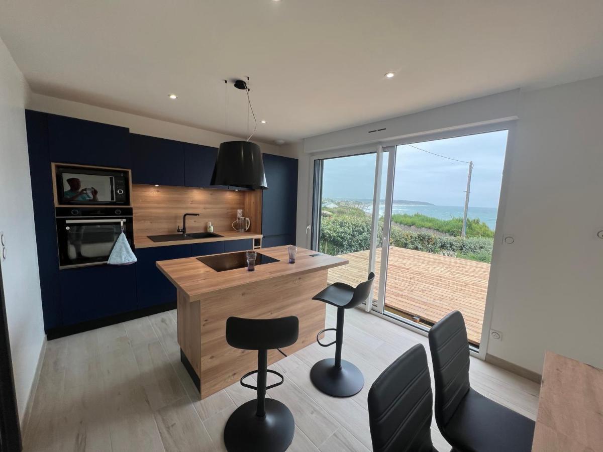 Le Bruit Des Vagues Villa Les Pieux Luaran gambar