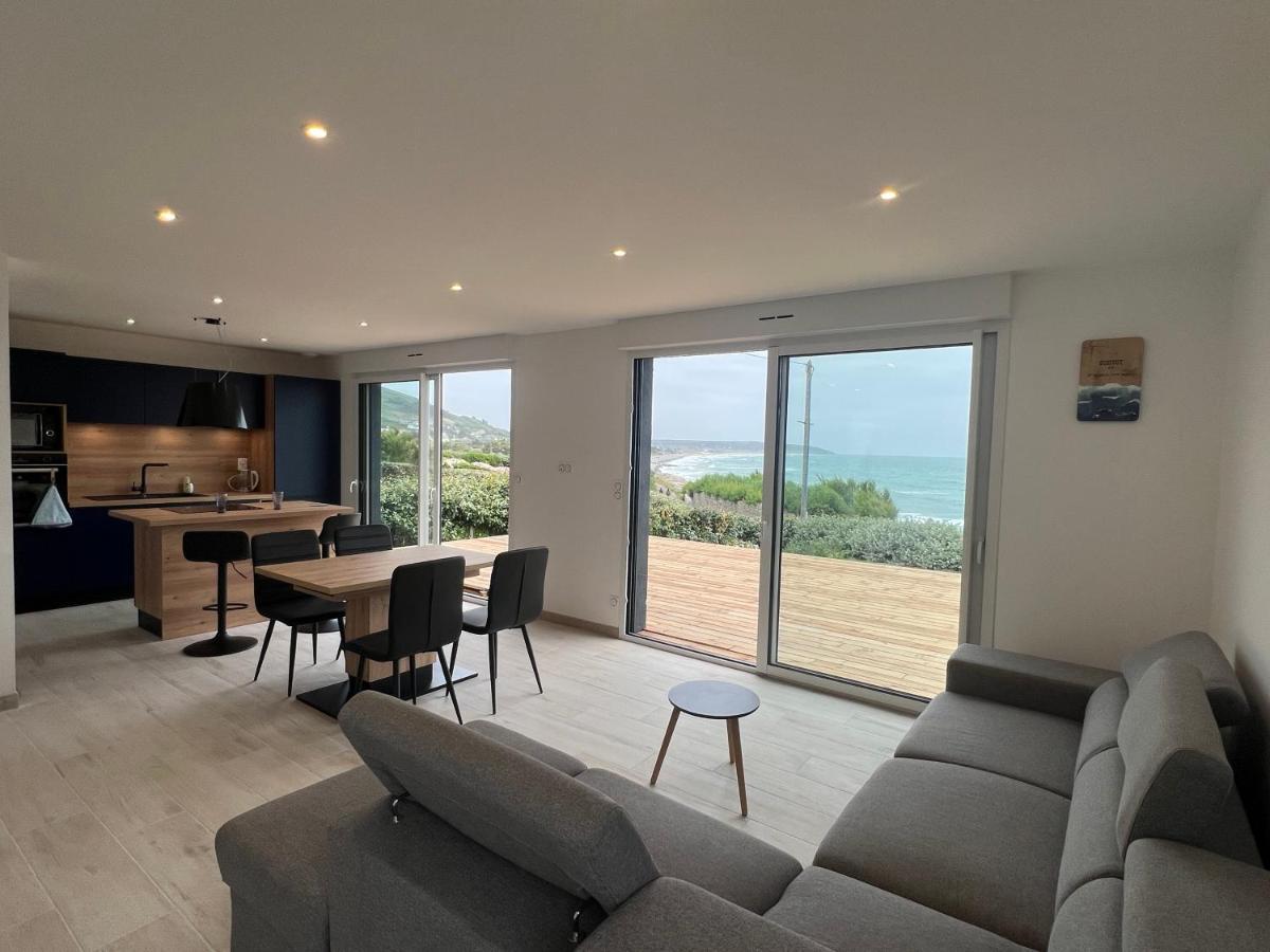 Le Bruit Des Vagues Villa Les Pieux Luaran gambar