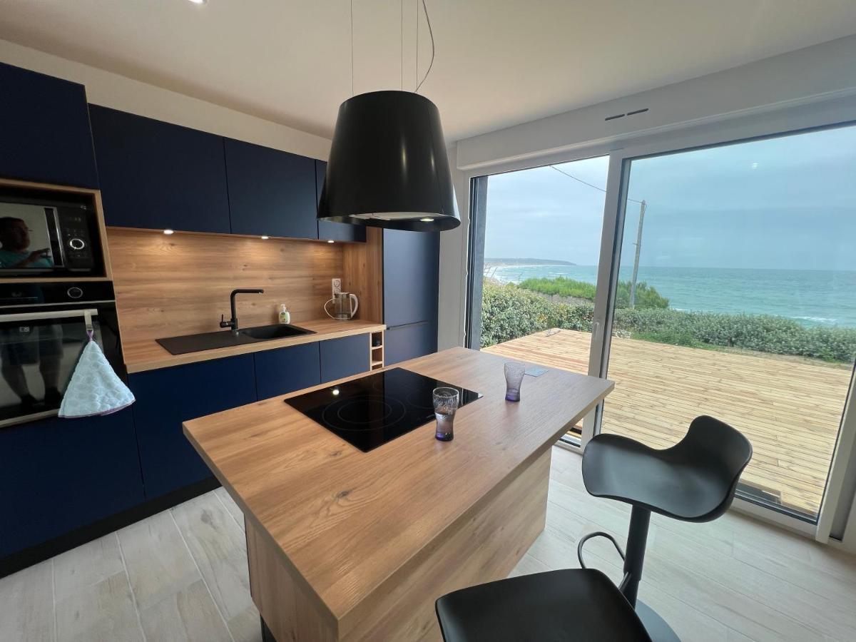 Le Bruit Des Vagues Villa Les Pieux Luaran gambar
